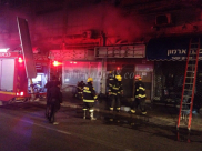 بالفيديو: فجر اليوم - احتراق متجر وسط مدينة يافا دون وقوع إصابات